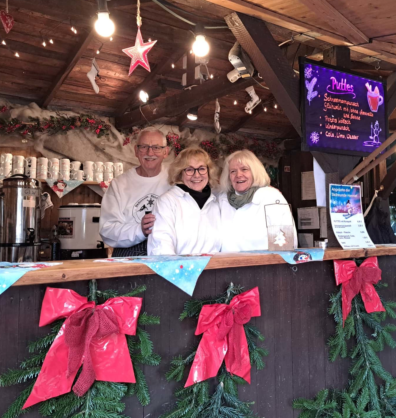 Skihütte auf dem Hennefer Weihnachtsmarkt 2025