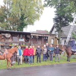 Skifreunde Hennef vor dem Saloon in Eischeid